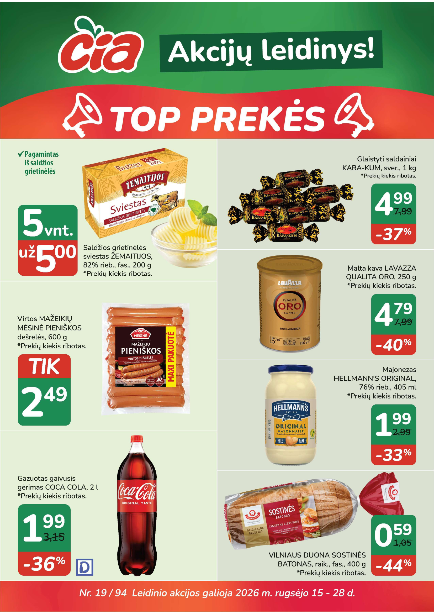 Akcijų Leidinys! – 1 puslapis